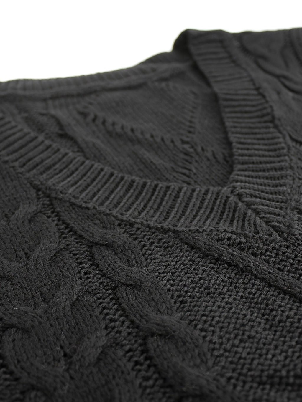 Delaney | Women's Cable Knit V-Neck Sweater Vest