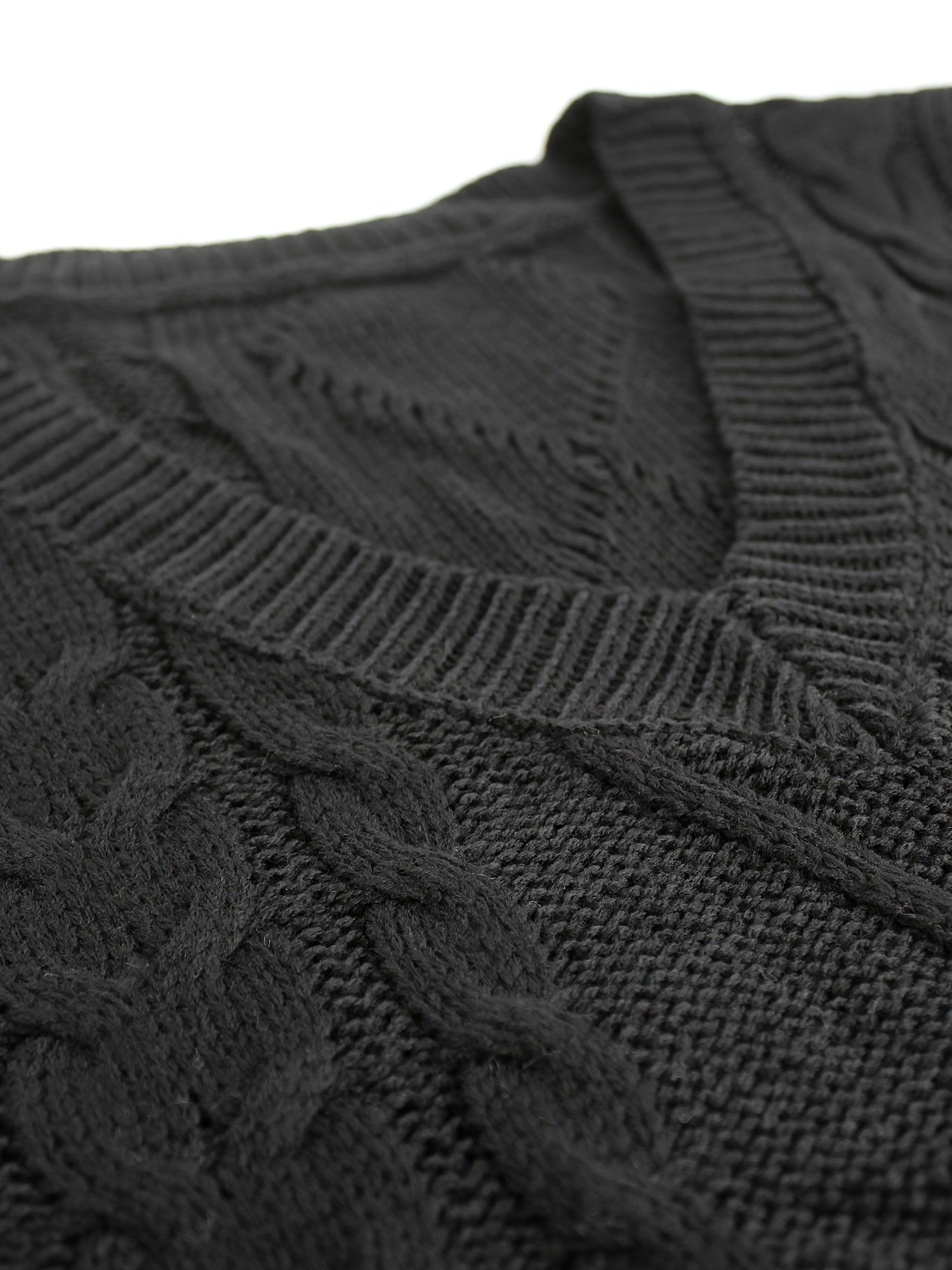 Delaney | Women's Cable Knit V-Neck Sweater Vest
