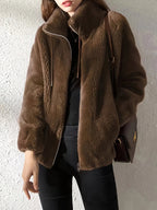 Valentina | Women’s Fluffy Fleece Teddy Jacket