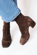 Beatrice | Women's Ankle Boots Featuring a Block Heel in Suede