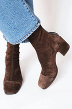 Beatrice | Women's Ankle Boots Featuring a Block Heel in Suede