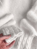 Rosalind | Women's Fuzzy Alpaca Cable Knit Mock Neck Sweater