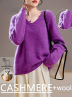 Marisol | Women's Cashmere Wool V-Neck Sweater for Cosy Autumn Layering