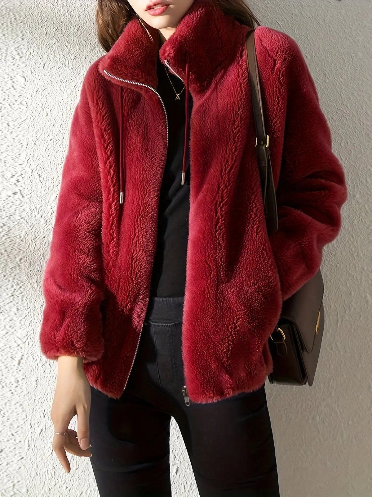 Valentina | Women’s Fluffy Fleece Teddy Jacket