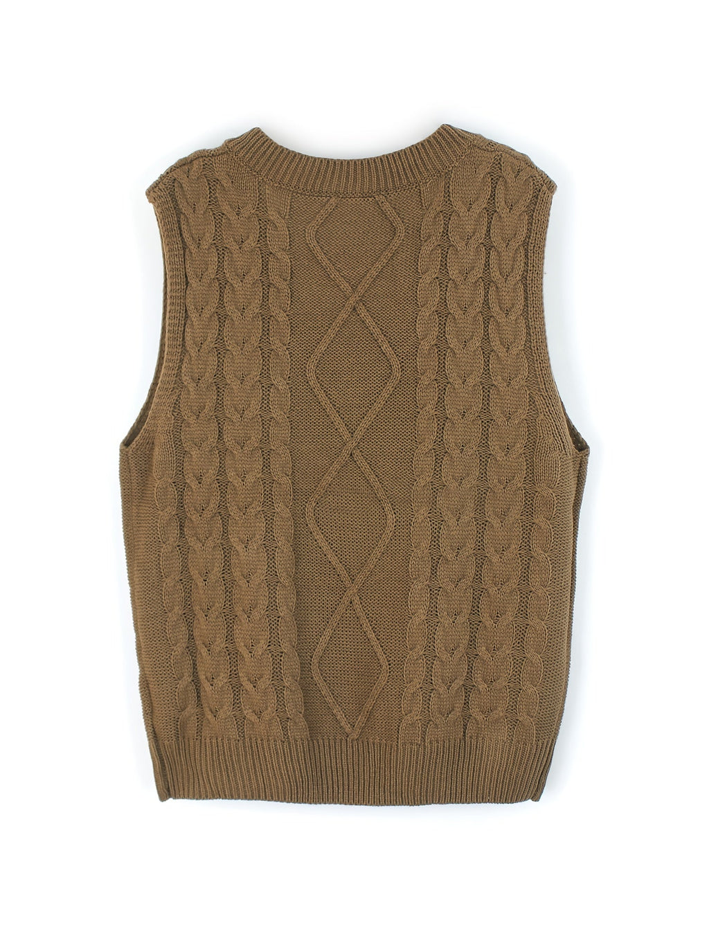 Delaney | Women's Cable Knit V-Neck Sweater Vest