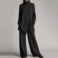 Marguerite | Women's Turtleneck Sweater and Wide Leg Pants Set