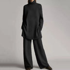Marguerite | Women's Turtleneck Sweater and Wide Leg Pants Set