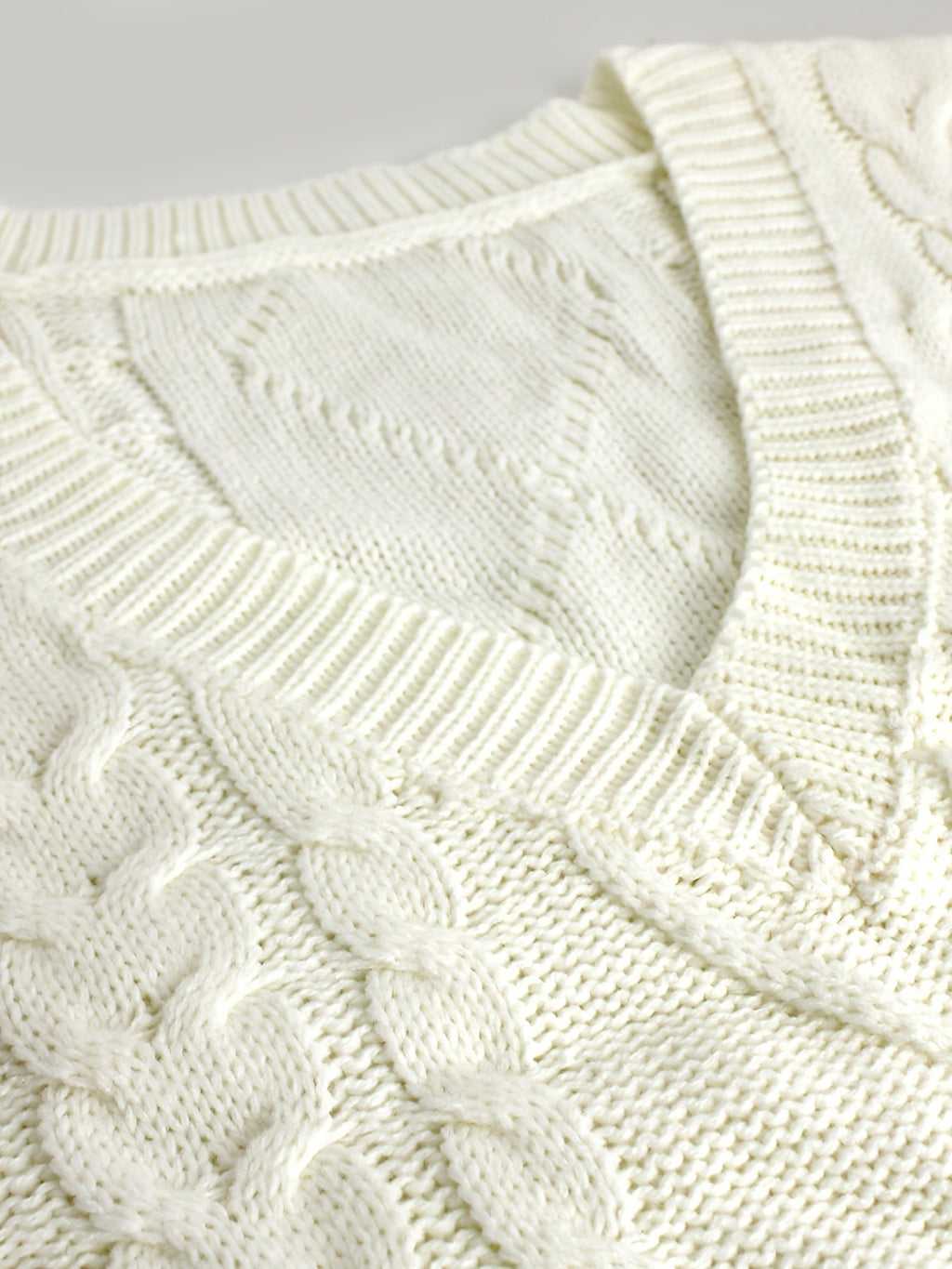 Delaney | Women's Cable Knit V-Neck Sweater Vest