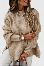 Sable | Women's Chunky Ribbed Mock Neck Sweater