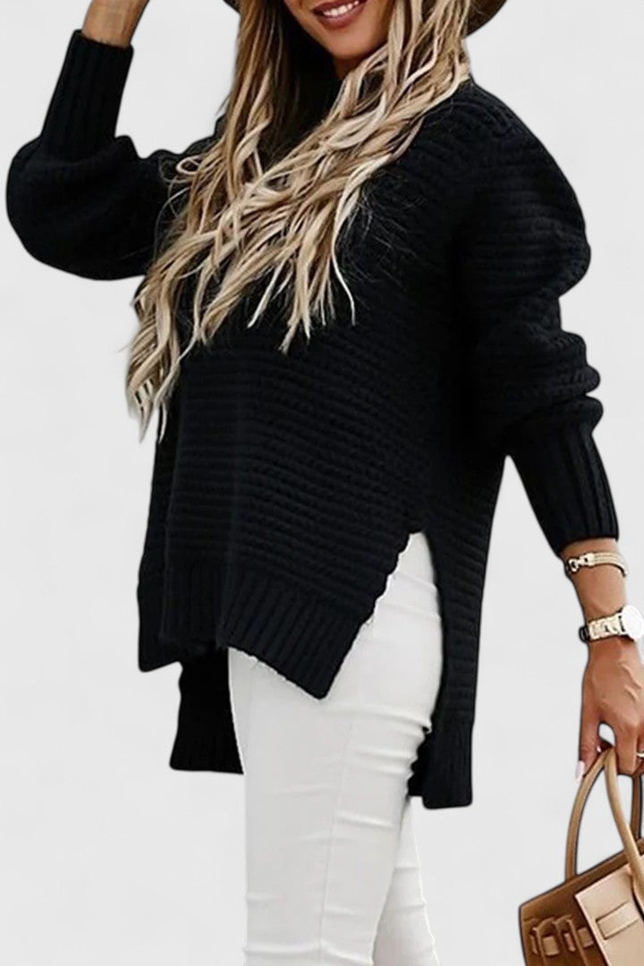 Sable | Women's Chunky Ribbed Mock Neck Sweater