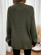 Cosima | Women's Pointelle Knit Cardigan with Dropped Shoulders