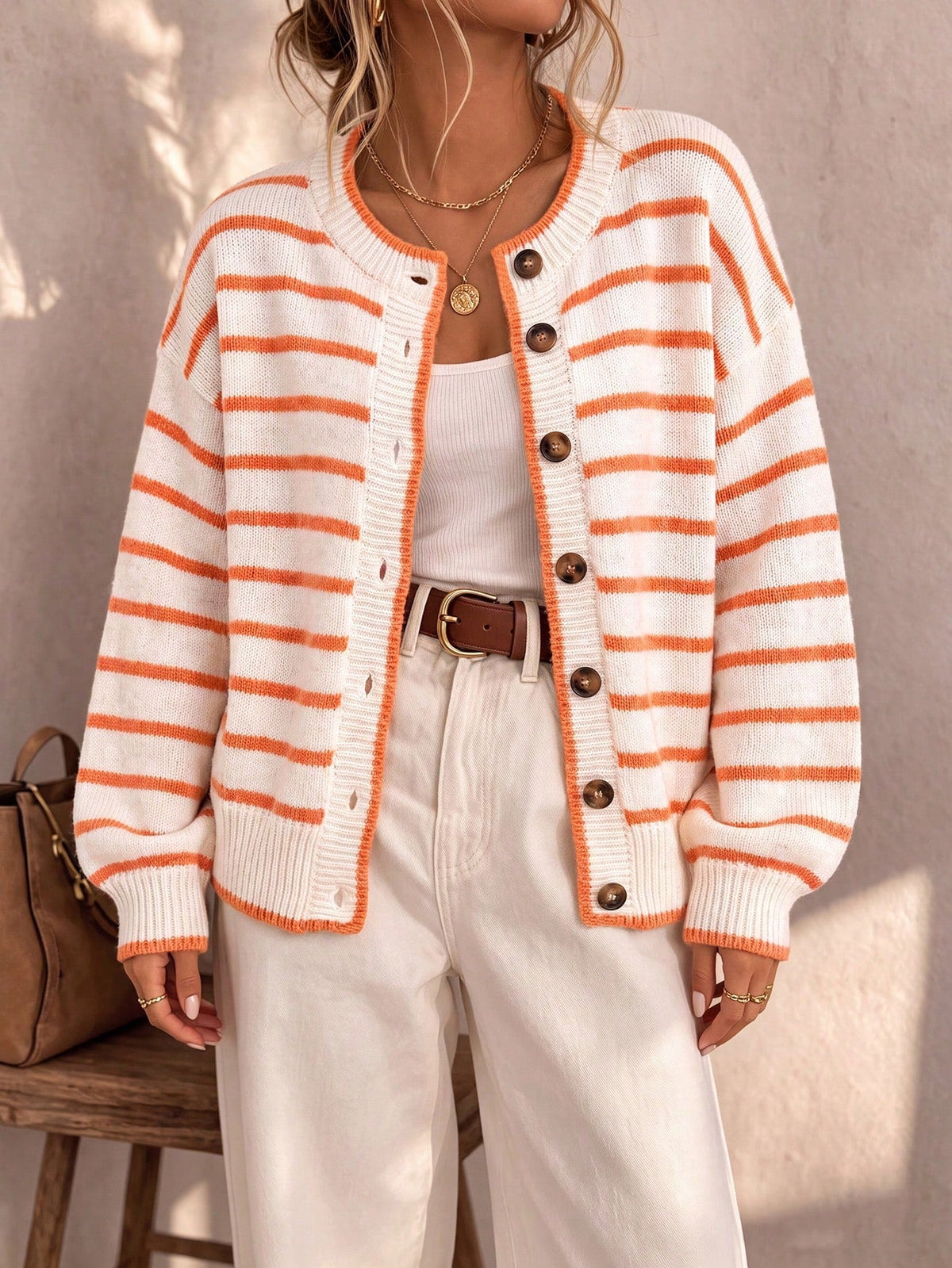 Perpetua | Women's Oversized Striped Cardigan