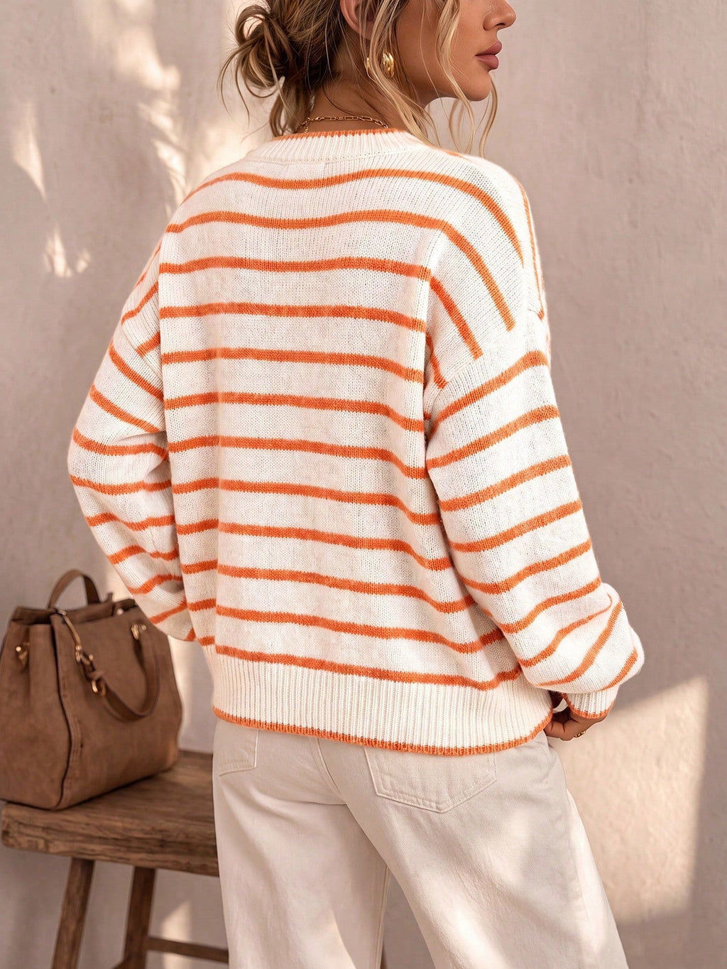 Perpetua | Women's Oversized Striped Cardigan