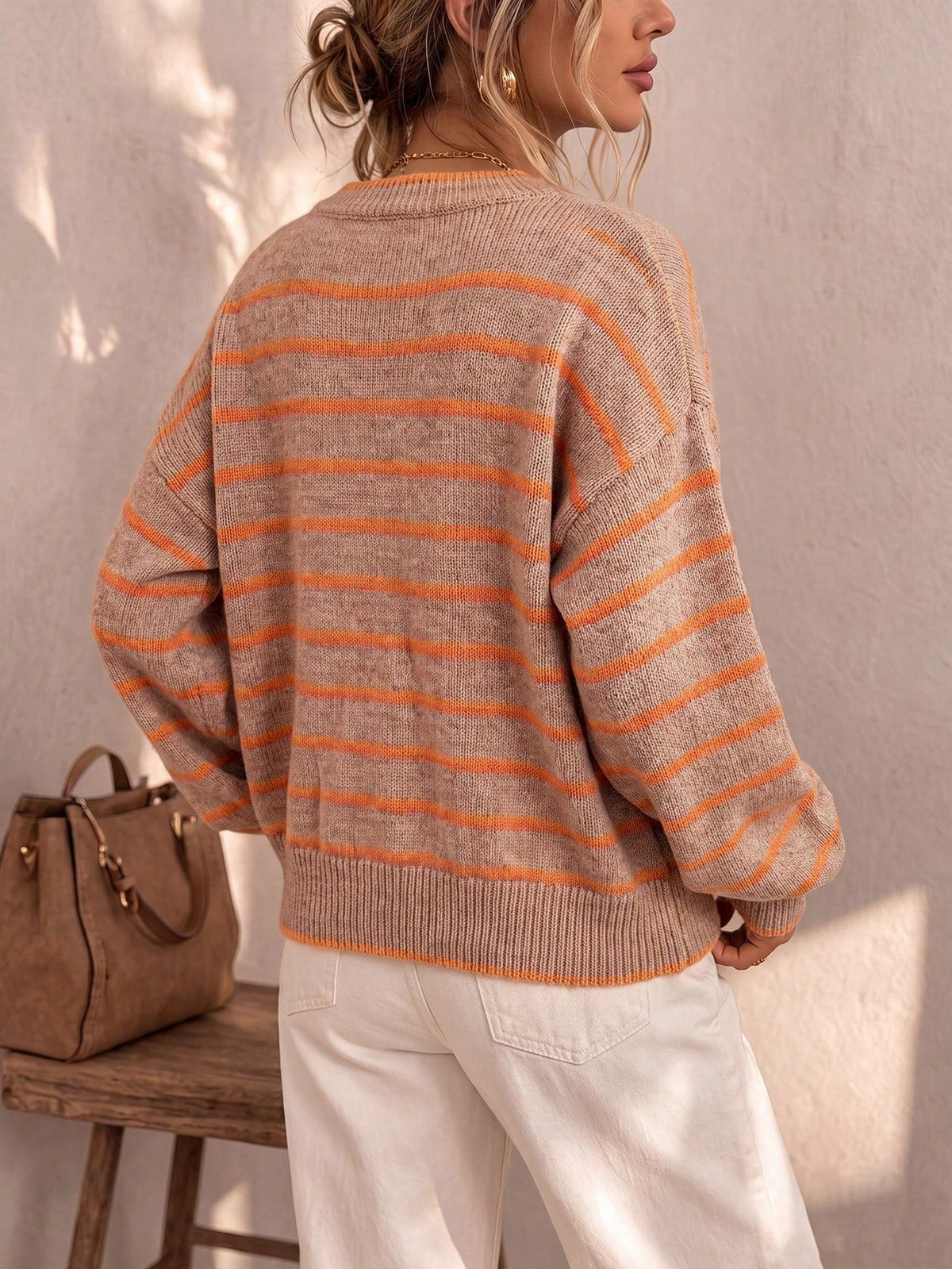 Perpetua | Women's Oversized Striped Cardigan