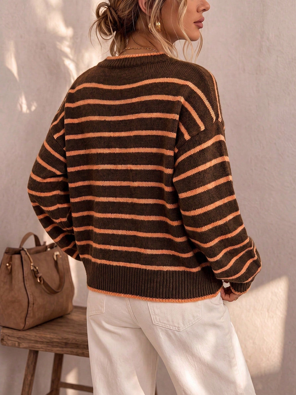 Perpetua | Women's Oversized Striped Cardigan