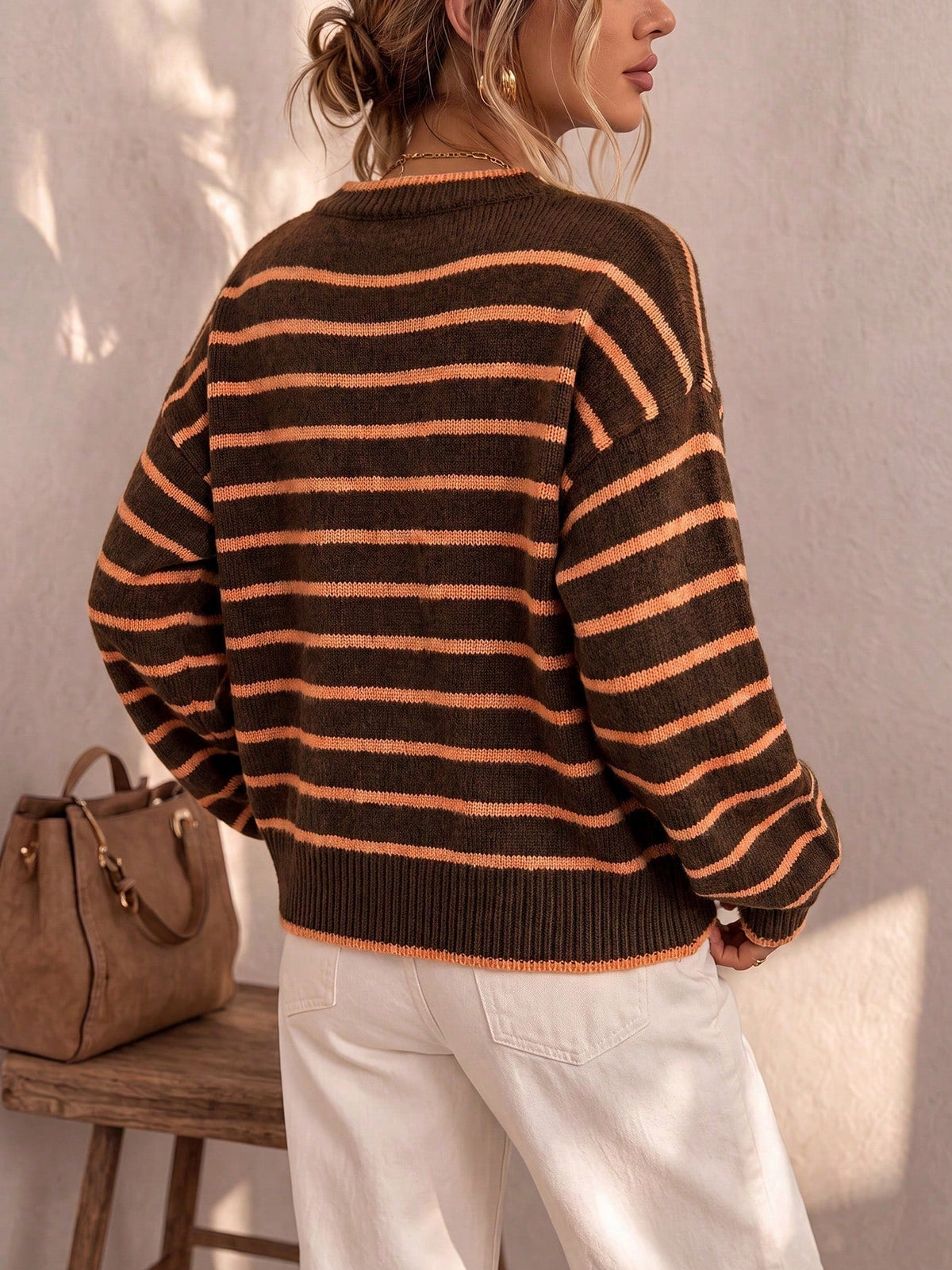 Perpetua | Women's Oversized Striped Cardigan