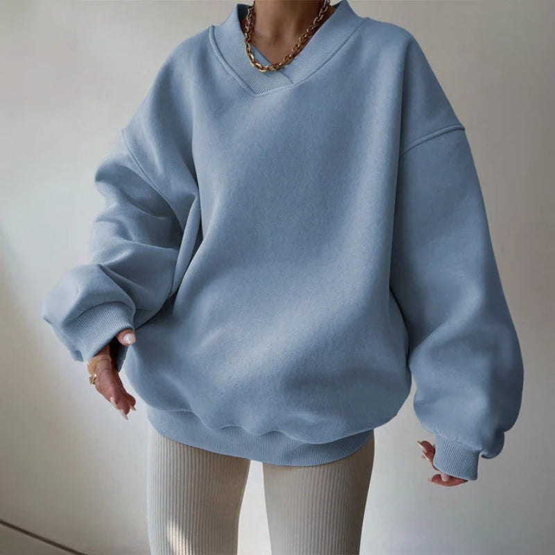 Philippa | Women’s V Neck Oversized Sweatshirt