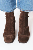 Beatrice | Women's Ankle Boots Featuring a Block Heel in Suede