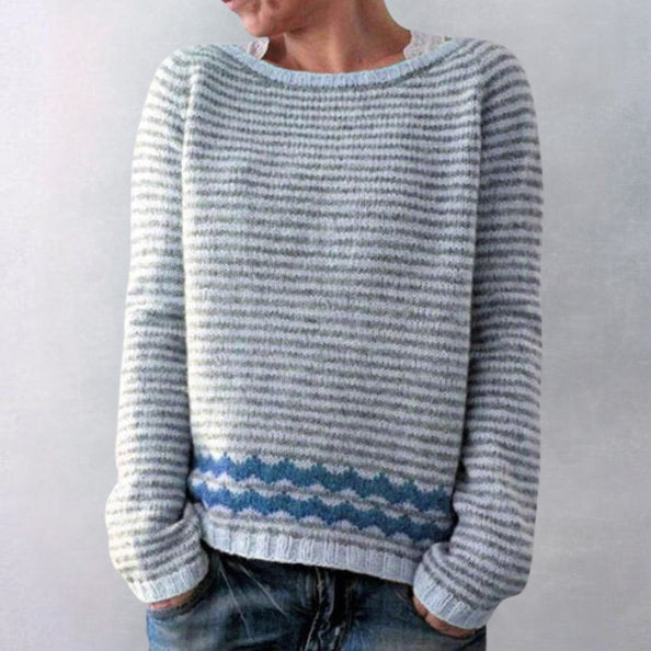 Marlowe | Women's Fuzzy Knit Boat Neck Sweater