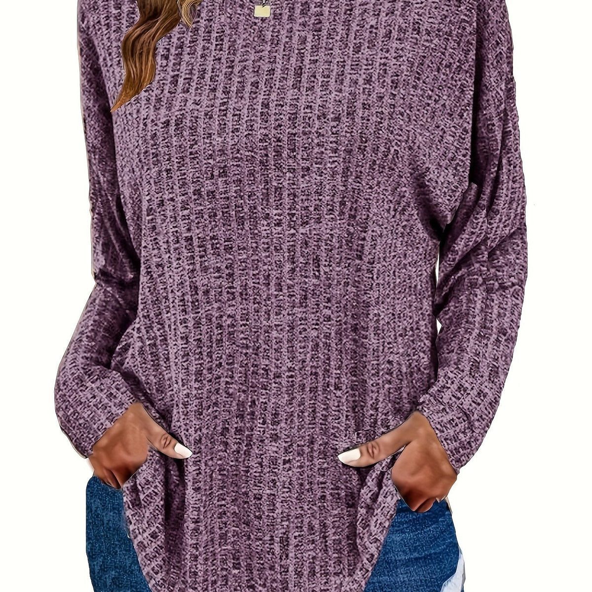 Genesis | Women's Waffle Knit Tunic Sweater