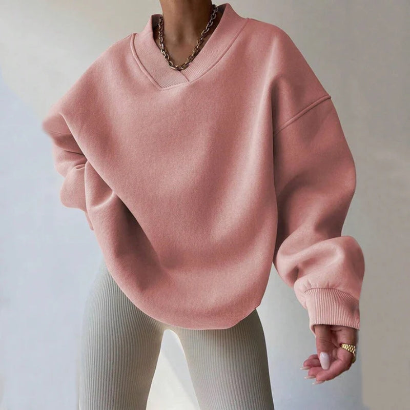 Philippa | Women’s V Neck Oversized Sweatshirt