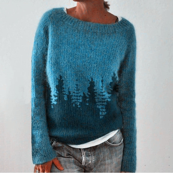 Marlowe | Women's Fuzzy Knit Boat Neck Sweater