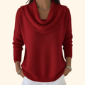 Marlowe | Women's Cowl Neck Sweater with Draped Collar