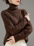 Odessa | Women's Pure Cashmere Wool Turtleneck Sweater
