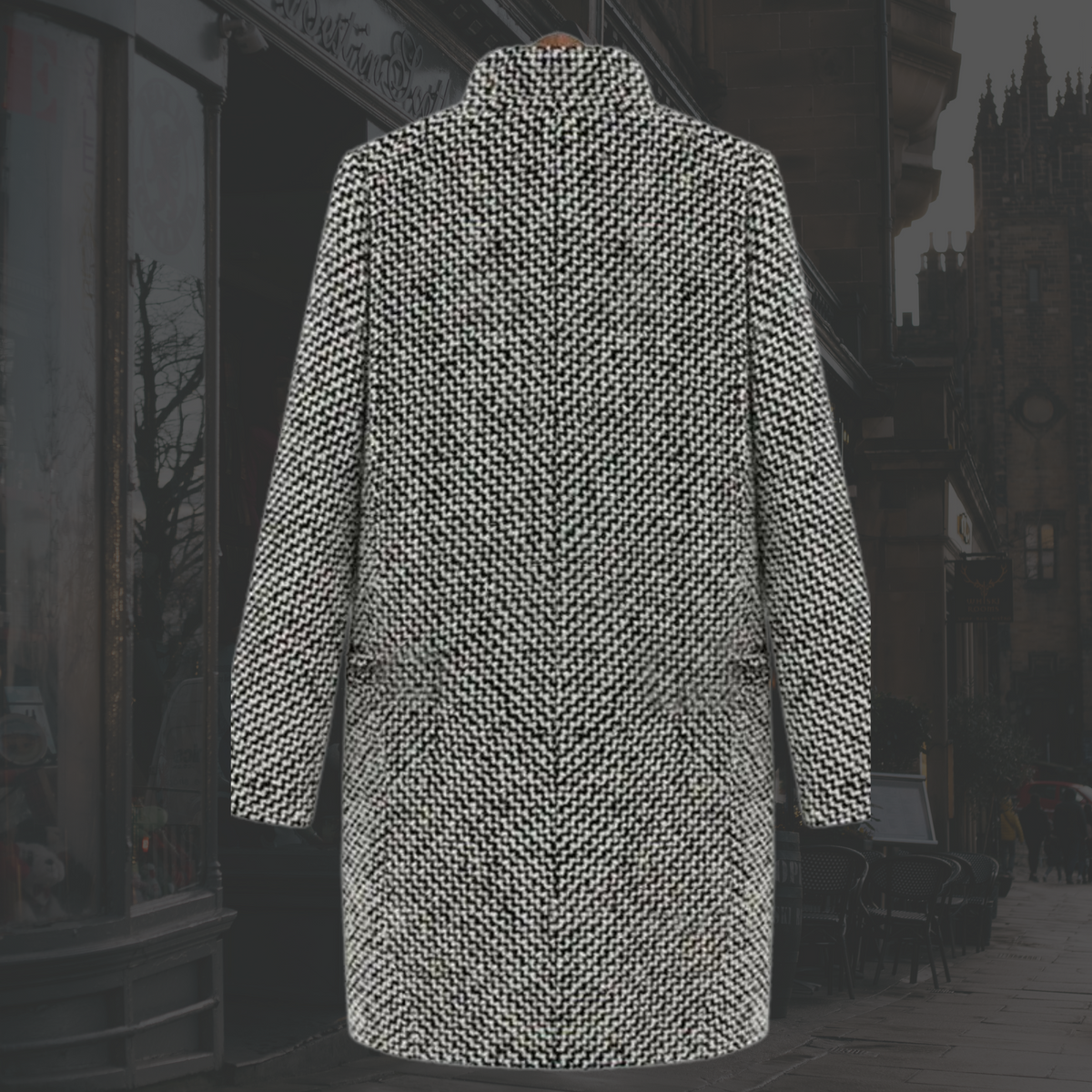 Roxanne | Women’s Mid Length Notch Lapel Single Breasted Coat