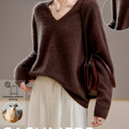 Marisol | Women's Cashmere Wool V-Neck Sweater for Cosy Autumn Layering