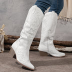 Consuelo | Women's Knee-High Cowboy Boots with Block Heel
