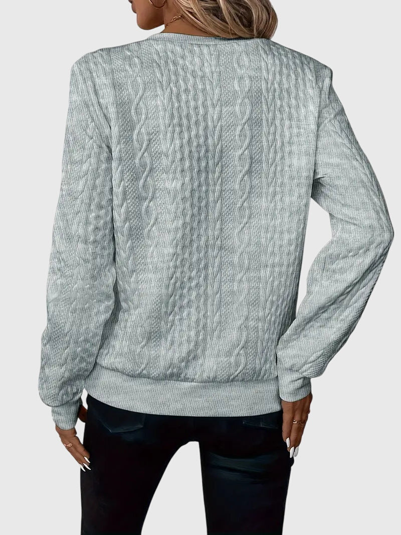Harlow | Women's Cable Knit Quarter-Zip Sweater