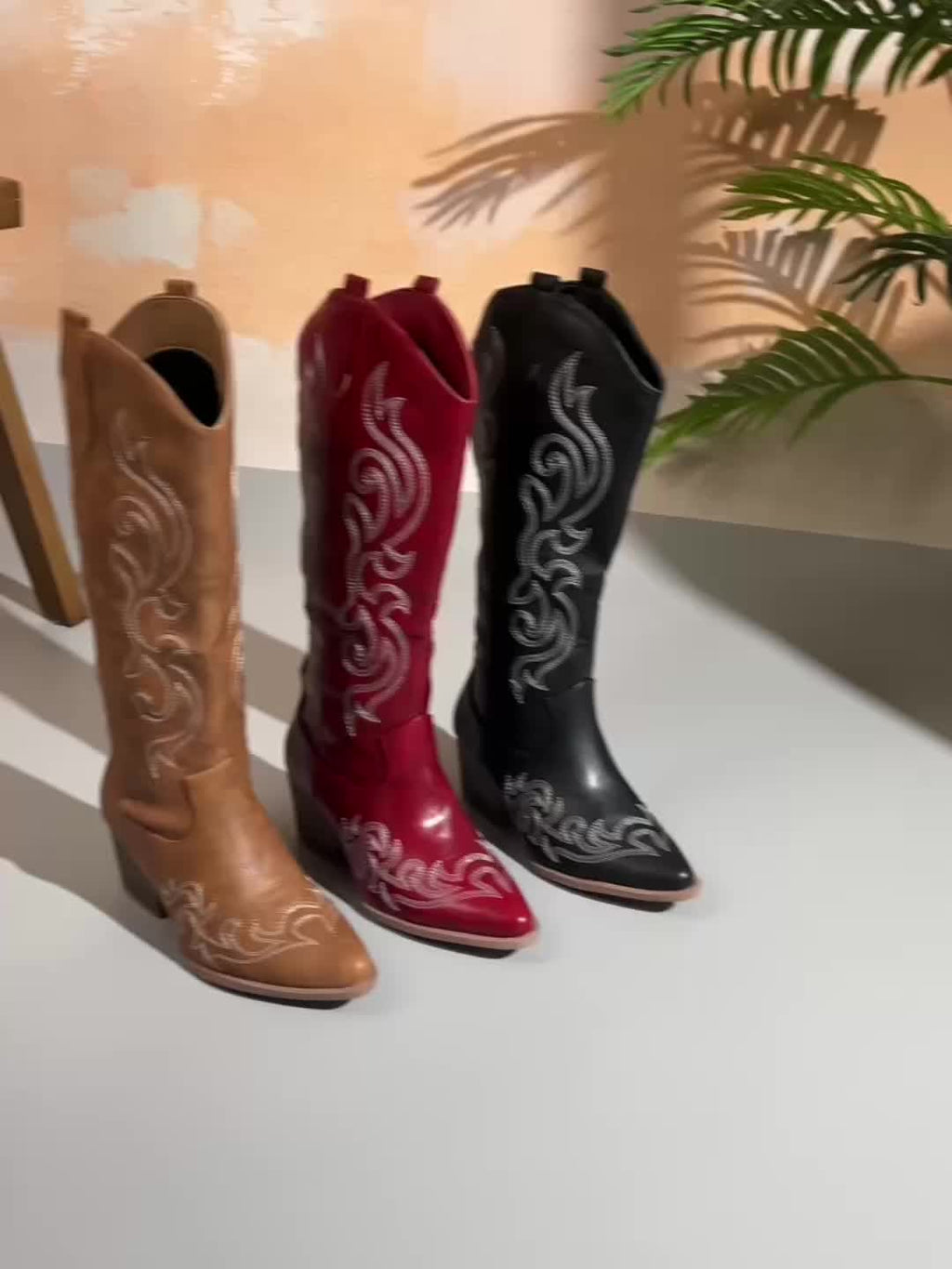 Consuelo | Women's Knee-High Cowboy Boots with Block Heel