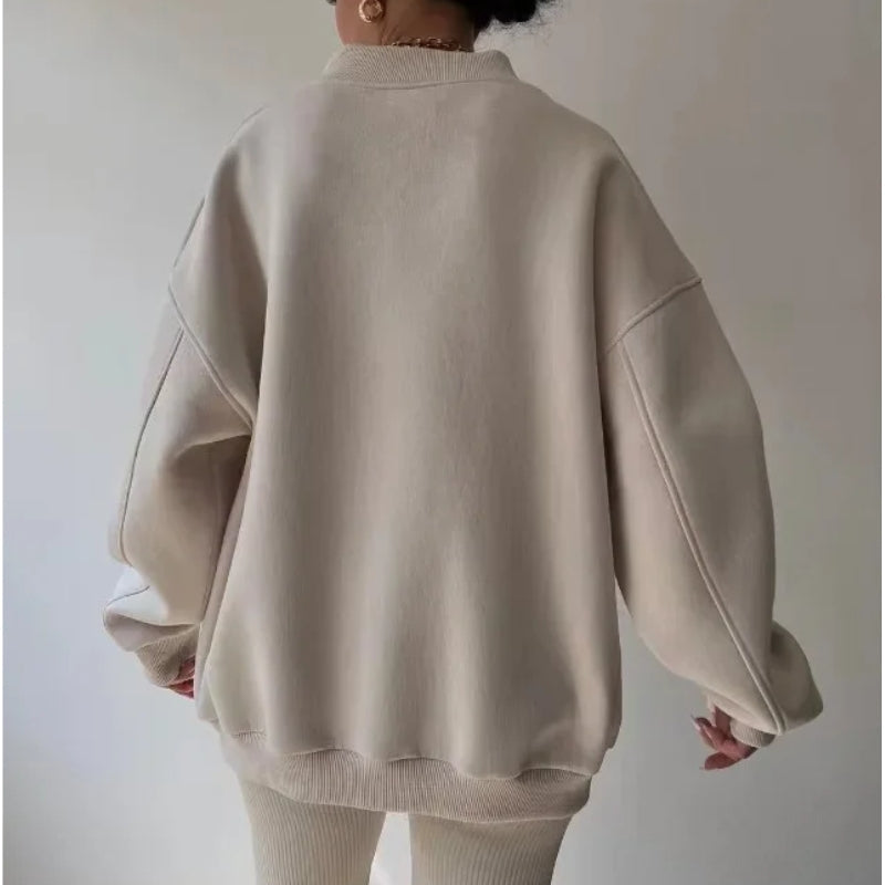 Philippa | Women’s V Neck Oversized Sweatshirt