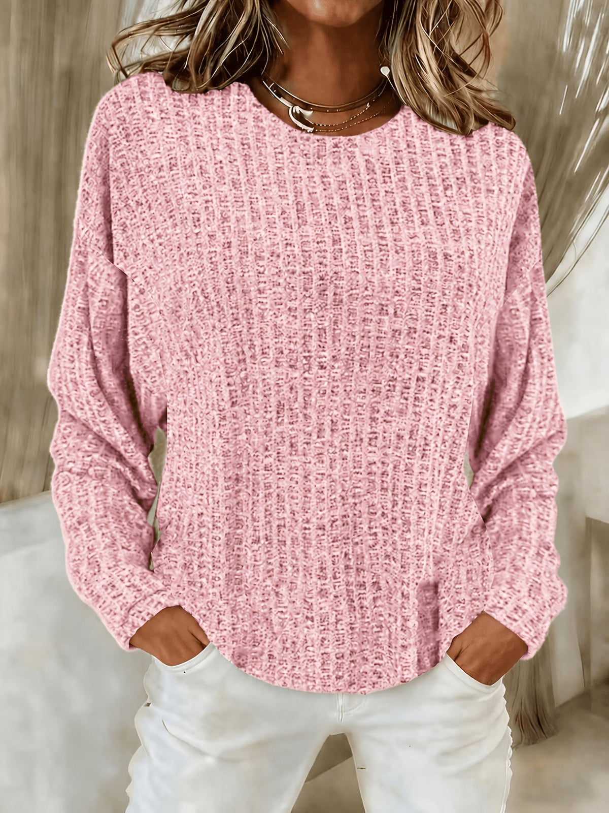 Genesis | Women's Waffle Knit Tunic Sweater