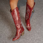 Consuelo | Women's Knee-High Cowboy Boots with Block Heel
