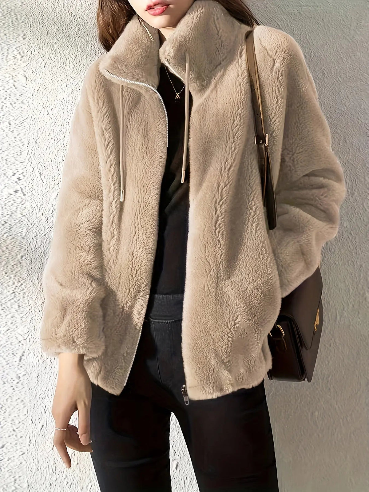 Valentina | Women’s Fluffy Fleece Teddy Jacket