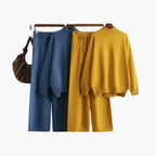 Philomena | Women's Wide Leg Pants and Mock Neck Sweater Two Piece Set