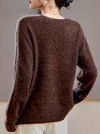 Marisol | Women's Cashmere Wool V-Neck Sweater for Cosy Autumn Layering