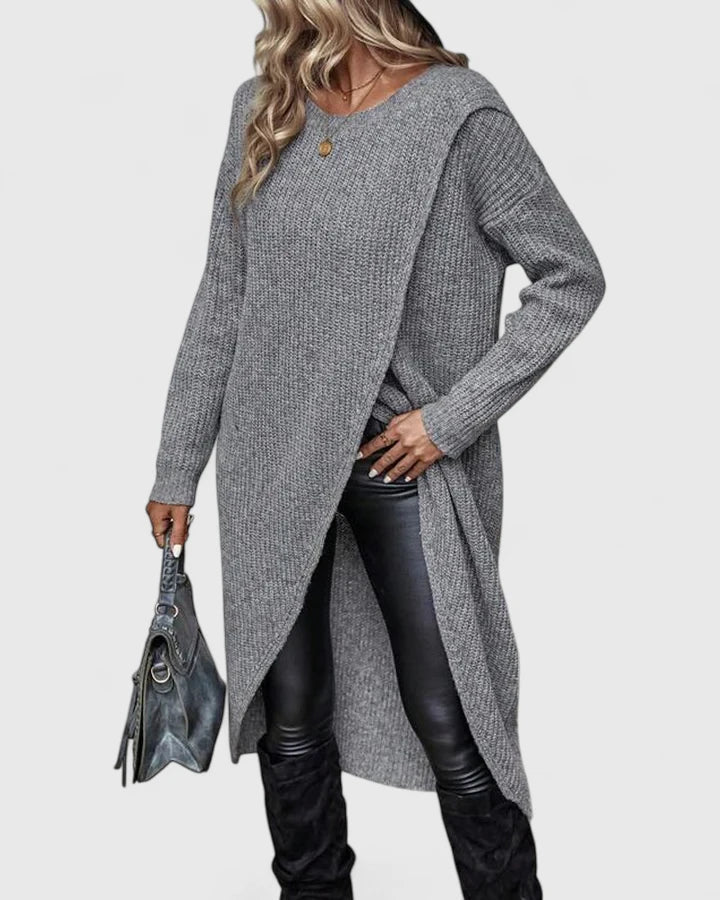Kaitlyn | Women’s Wrap Front Long Sweater Dress