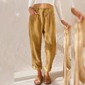 Tamsin | Women's Pleated Tapered Cuffed Corduroy Pants