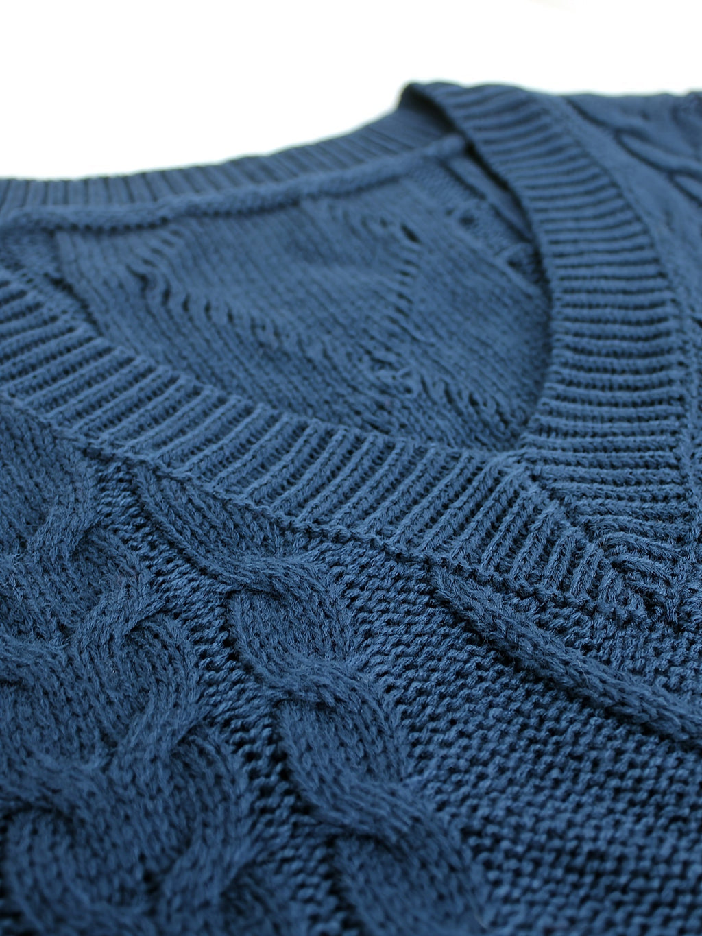 Delaney | Women's Cable Knit V-Neck Sweater Vest
