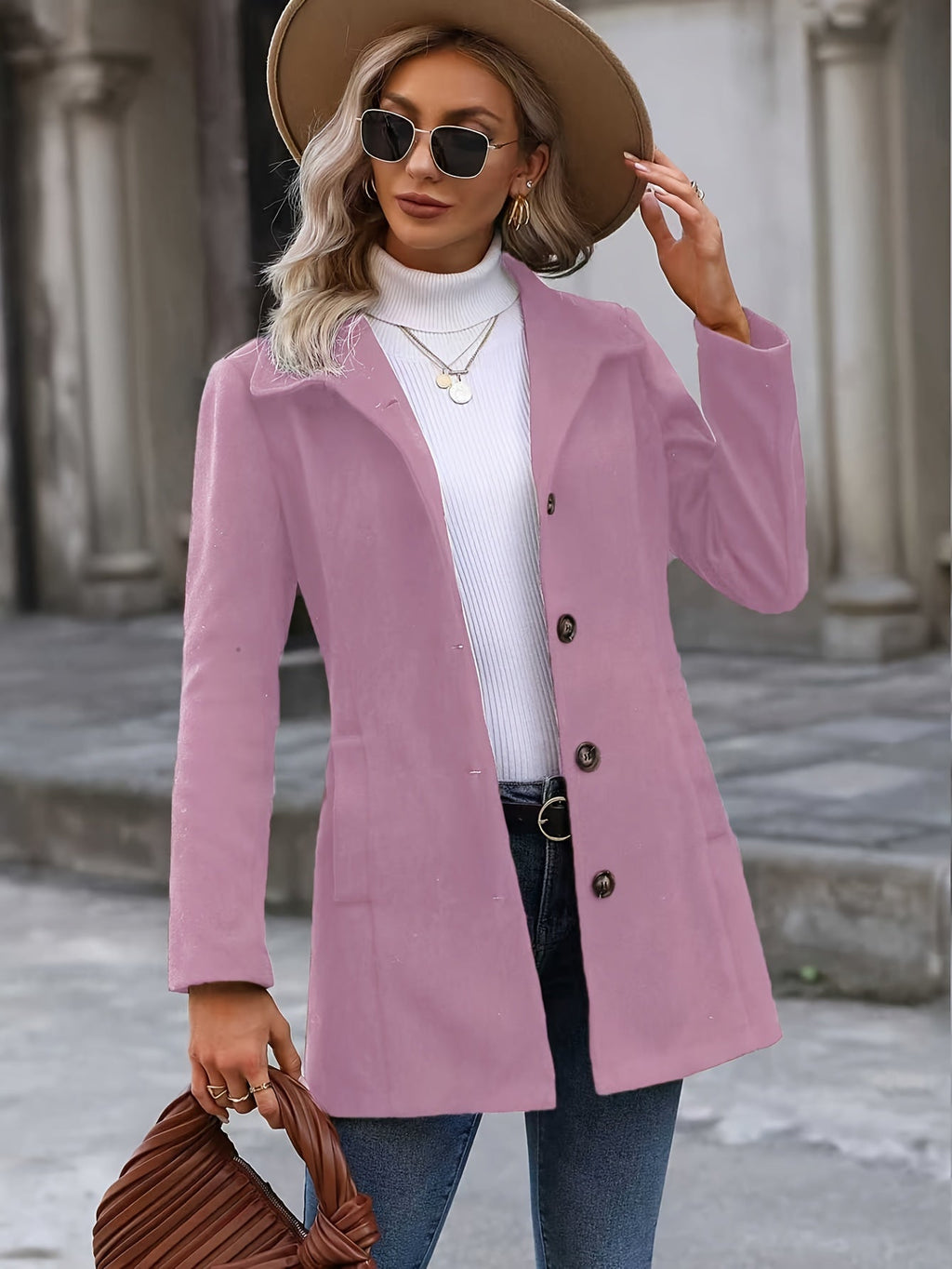 Marguerite | Women's Long Tailored Waist-Cinching Jacket