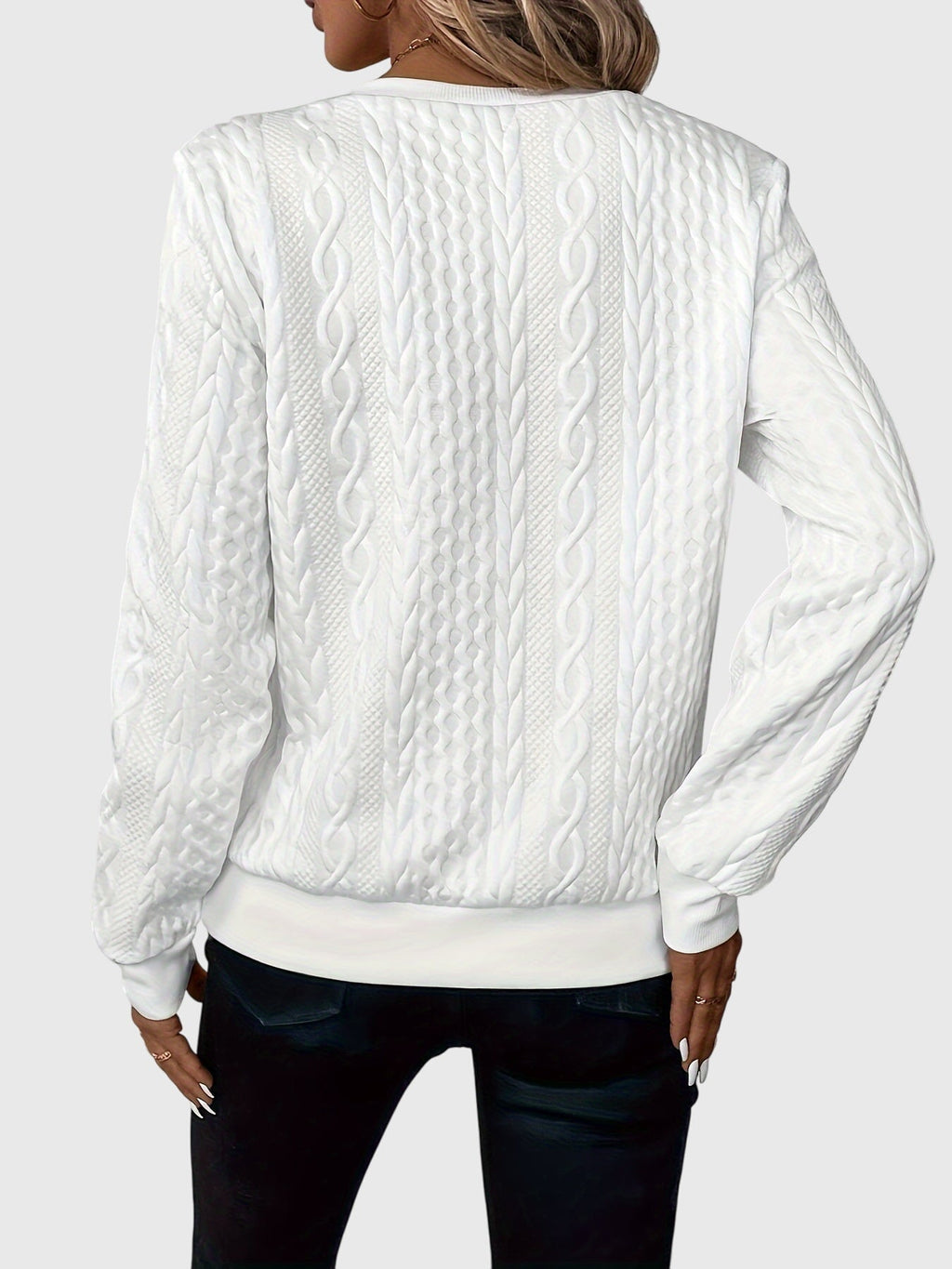 Harlow | Women's Cable Knit Quarter-Zip Sweater