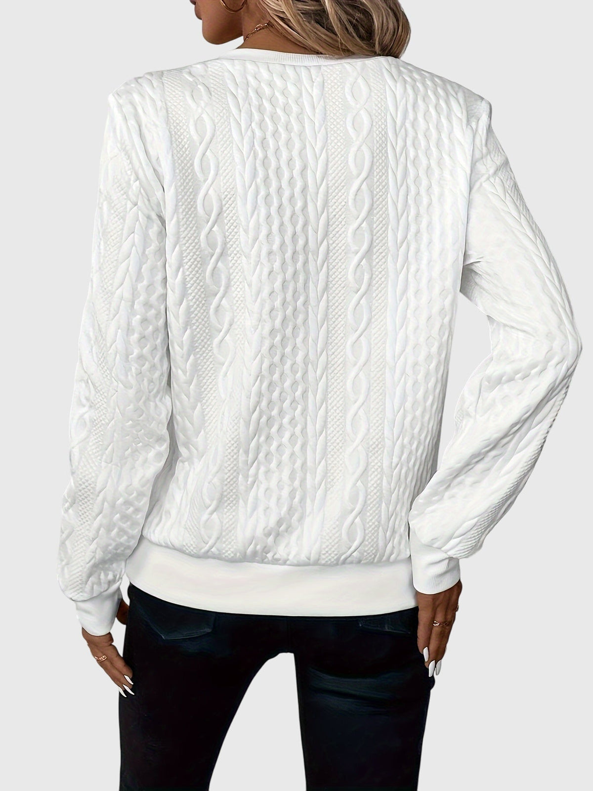 Harlow | Women's Cable Knit Quarter-Zip Sweater