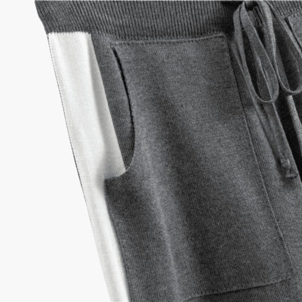Cecilia | Women's Colorblock Crew Neck Sweater and Jogger Pants Set