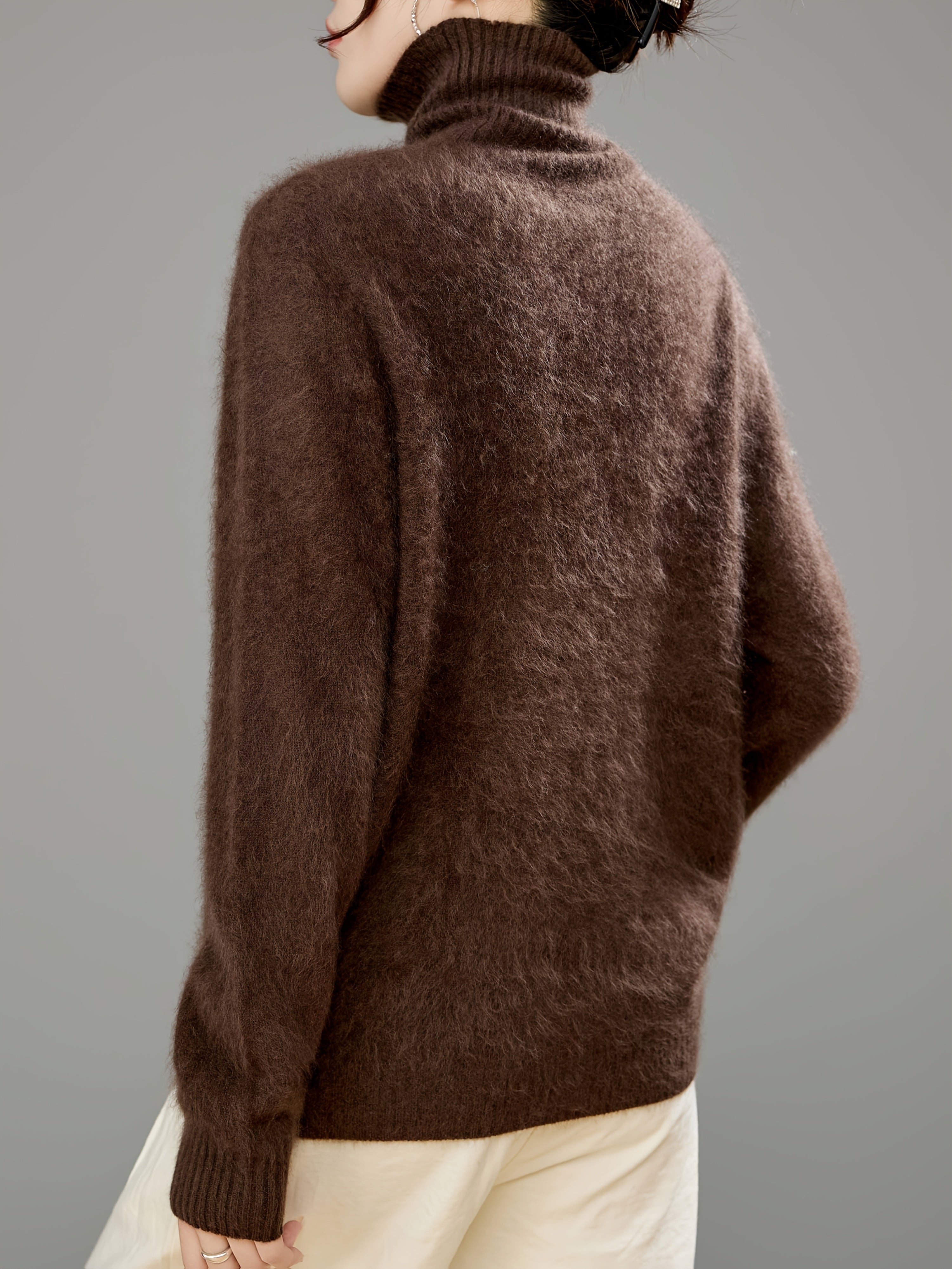 Odessa | Women's Pure Cashmere Wool Turtleneck Sweater