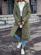 Seraphina | Women’s Quilted Hooded Long Coat