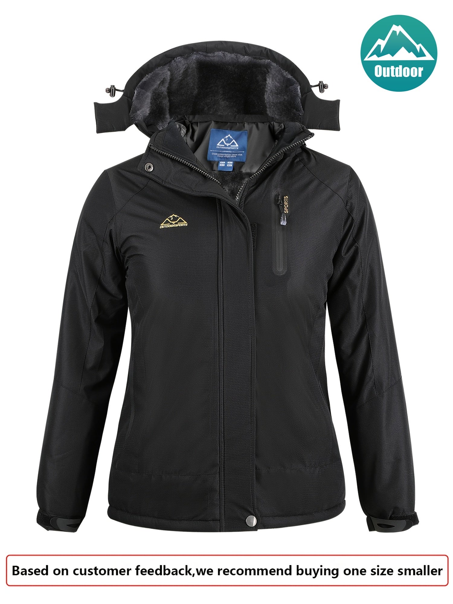 Wren | Women's Insulated Waterproof Ski Jacket with Fur-Lined Hood