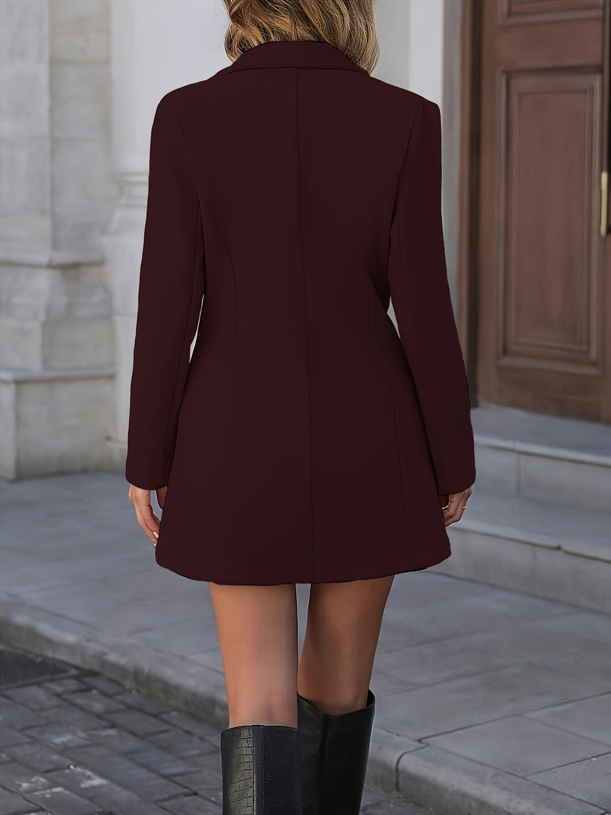 Marguerite | Women's Long Tailored Waist-Cinching Jacket